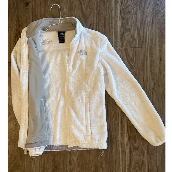 White Fleece North Face Jacket - Picture 2 of 4